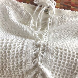 Buckle Tops - White lace crop top Buckle Tops - White lace crop top